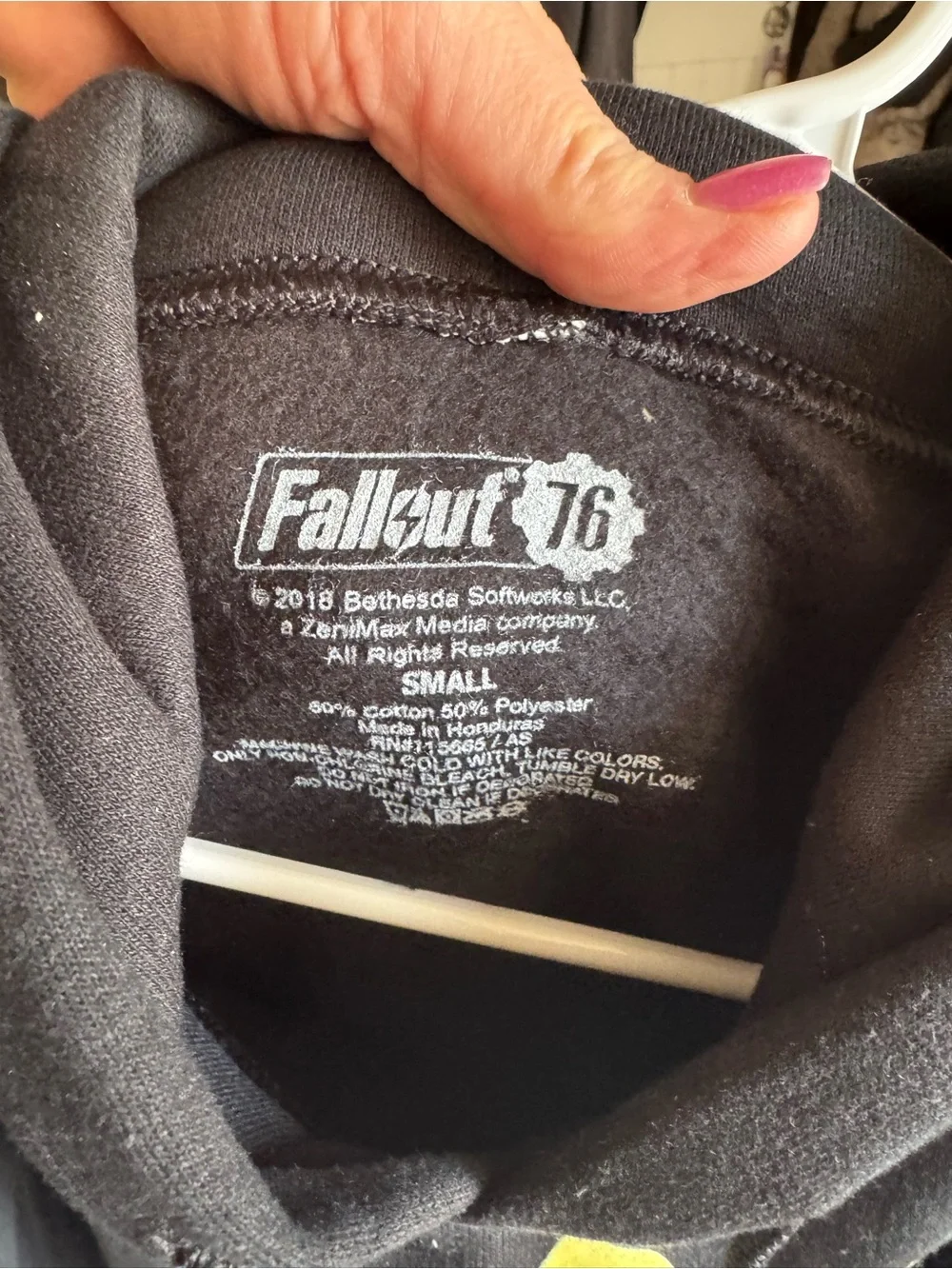 Men’s Black Graphic Hoodie, Size Small. Brand New, No Tags.